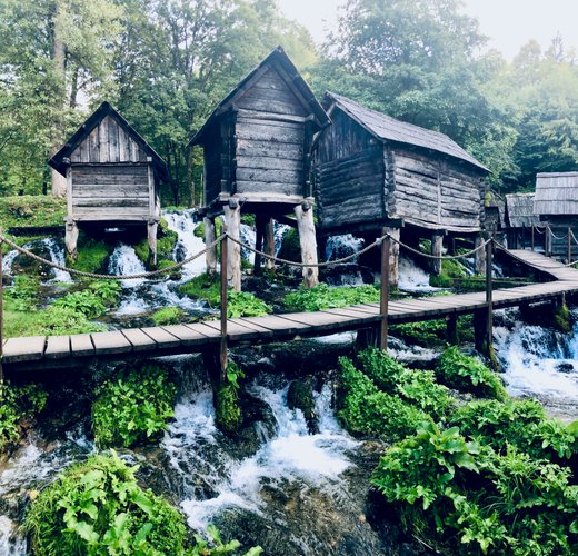 Watermills in Jajce, Bosnia and Herzegovina
