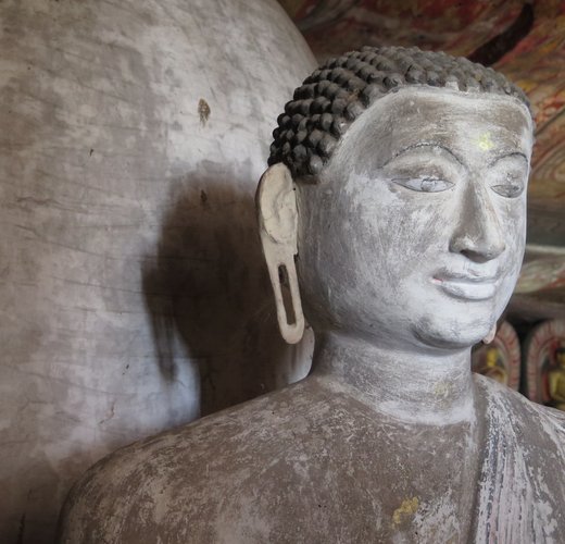 Buddha statue in Dambulla cave temple, Sri Lanka